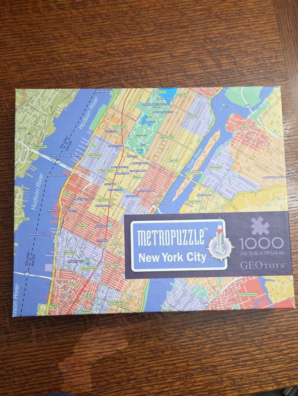 GeoToys 1000 Piece Jigsaw Puzzel New York City NYC Map